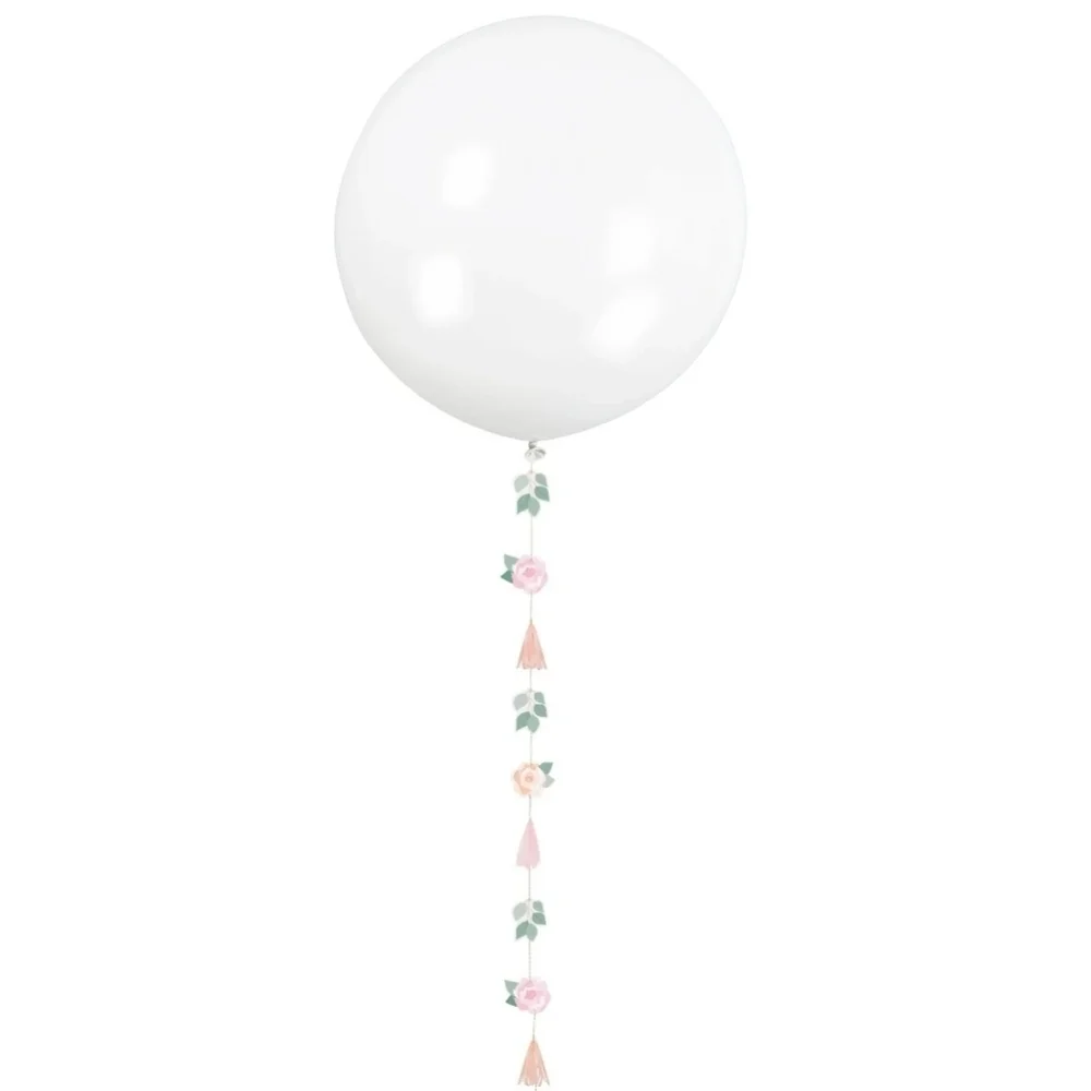 Unique Giant Balloon with Floral Tail Balloon Kit